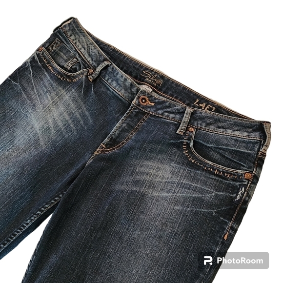 SILVER Jeans "LAEL" bootcut dark wash 36 x 33 - Picture 2 of 11